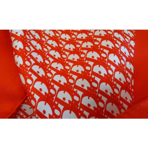 Dior Red Monogram Vintage Scarf - 1960’s - Picture 4 of 6